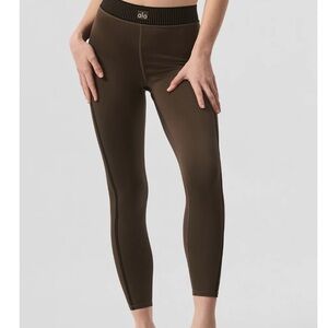 ALO Yoga Women's Brown High-Rise Leggings